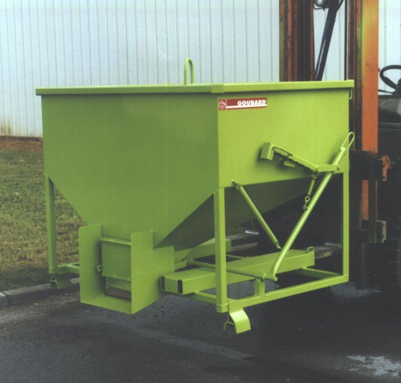 TOLVA CON GUILLOTINA FG 500 LITROS REF FGP05121 SOBRE RUEDAS - Imagen 3