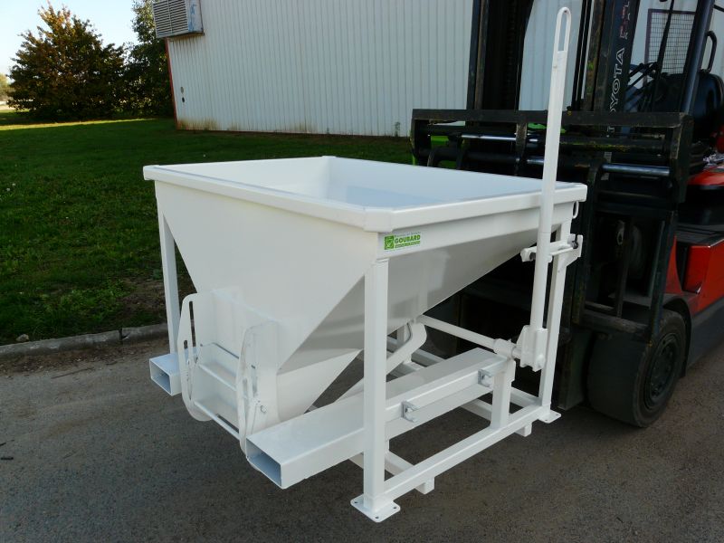 TOLVA CON GUILLOTINA FG 500 LITROS REF FGP05121 SOBRE RUEDAS - Imagen 2