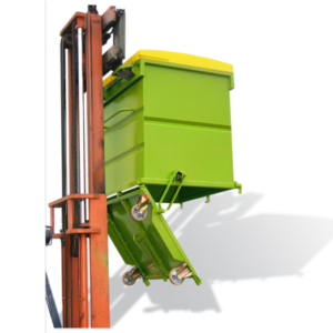 CONTENEDOR CON FONDO ABATIBLE CON TAPA POLIURETANO