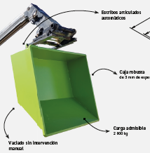 VOLQUETE PARA CARRETILLA TELESCOPICA BT BTP07000 675 L